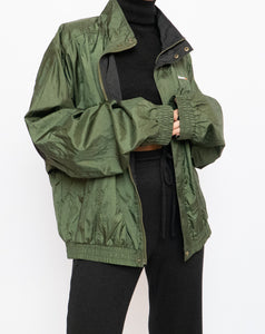 Vintage x ELLESSE x Made in Hong Kong x Olive Green Windbreaker (XS-M)