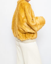 Load image into Gallery viewer, Modern x UO x Yellow Faux Fur Bomber Jacket (XS-M)