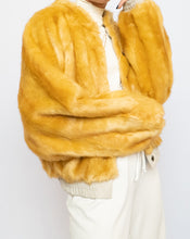 Load image into Gallery viewer, Modern x UO x Yellow Faux Fur Bomber Jacket (XS-M)