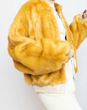 Load image into Gallery viewer, Modern x UO x Yellow Faux Fur Bomber Jacket (XS-M)