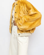 Load image into Gallery viewer, Modern x UO x Yellow Faux Fur Bomber Jacket (XS-M)
