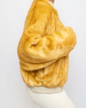 Load image into Gallery viewer, Modern x UO x Yellow Faux Fur Bomber Jacket (XS-M)