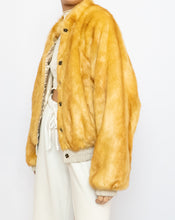 Load image into Gallery viewer, Modern x UO x Yellow Faux Fur Bomber Jacket (XS-M)