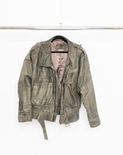 Load image into Gallery viewer, Vintage x Made in Canada x Grey Faded Leather Biker Jacket (M, L)