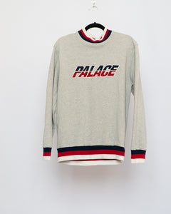 PALACE x Grey Mockneck Sweater (S)