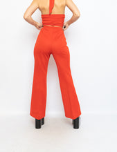 Load image into Gallery viewer, Vintage x Red Polyester Pleated Pant (S, M)