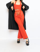 Load image into Gallery viewer, Vintage x Red Polyester Pleated Pant (S, M)