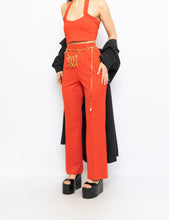 Load image into Gallery viewer, Vintage x Red Polyester Pleated Pant (S, M)
