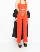 Load image into Gallery viewer, Vintage x Red Polyester Pleated Pant (S, M)