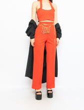 Load image into Gallery viewer, Vintage x Red Polyester Pleated Pant (S, M)