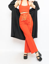 Load image into Gallery viewer, Vintage x Red Polyester Pleated Pant (S, M)