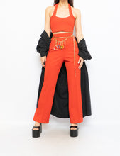 Load image into Gallery viewer, Vintage x Red Polyester Pleated Pant (S, M)