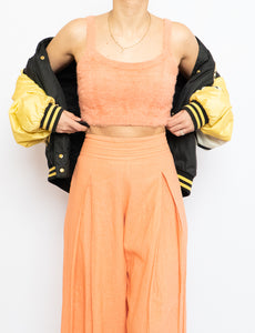 Modern x Coral Fuzzy Crop Top (XS, S)