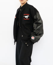 Load image into Gallery viewer, Vintage x Made in Canada x STAMPEDERS 2001 Grey Cup Champs Leather Varsity Jacket (XL)