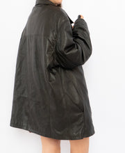 Load image into Gallery viewer, Vintage x Black Insulated Leather Jacket (S-L)