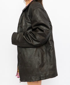 Vintage x Black Insulated Leather Jacket (S-L)